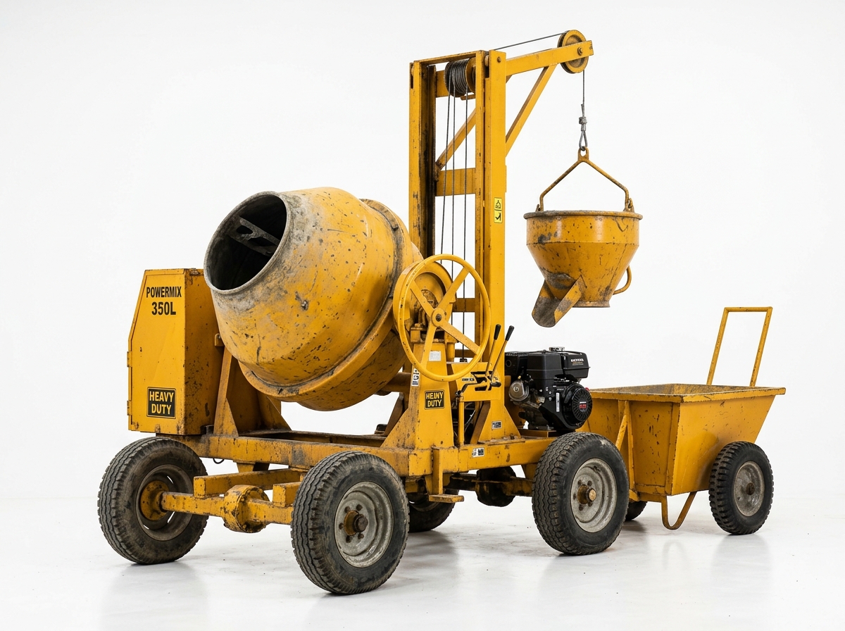 Concrete Mixer with Hoist view 1